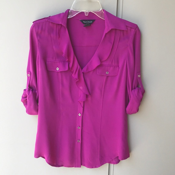 White House Black Market Tops - Purple White House Black Market Blouse